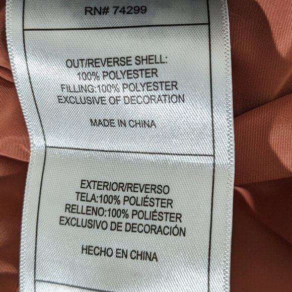 BEBE Women's Winter Coat Reversible Faux Fur Lined Anorak Parka Puffer Jacket - Picture 12 of 16